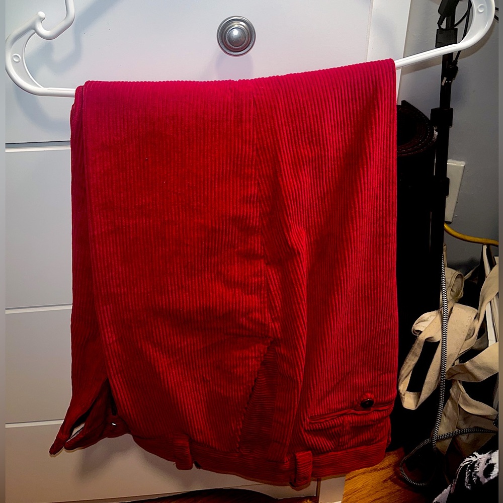 32x30 Red Brooks Brothers Corduroy Pants